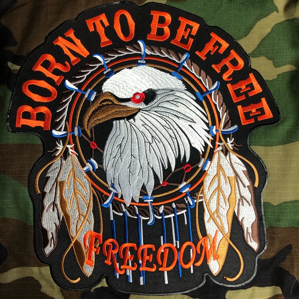 Custom 1990’s Military Back Patch Jacket - Picture 1 of 7